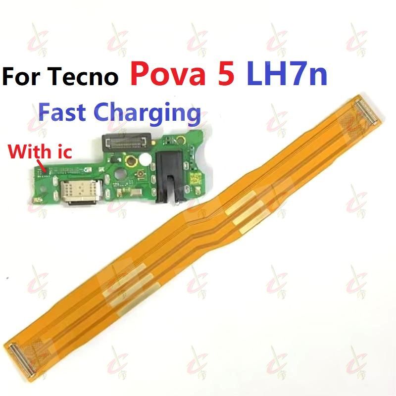 Charging board for Tecno Pova 5 Main borad motherboard flex LH7N ...