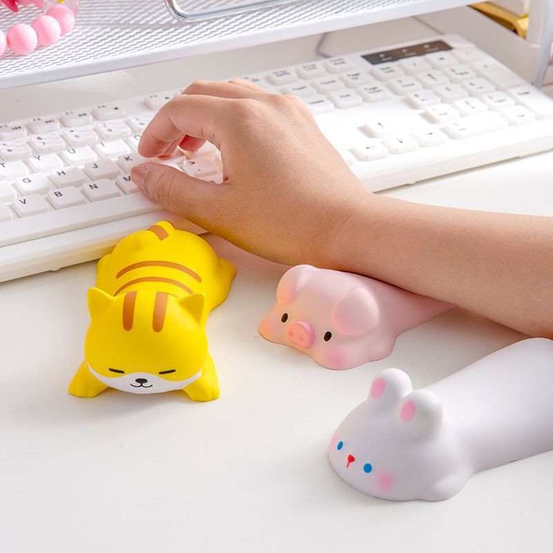 Kawaii Cartoon Mouse Pad Memory Sponge Wrist Rests Support Hand Pillow ...