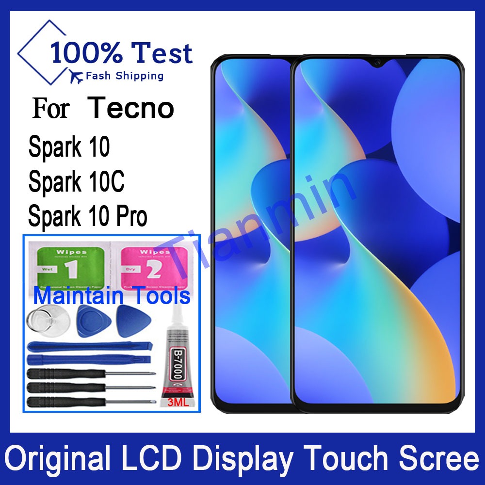 Tecno Spark 10 10C 10 Pro LCD Original Touch Screen Assembly ...