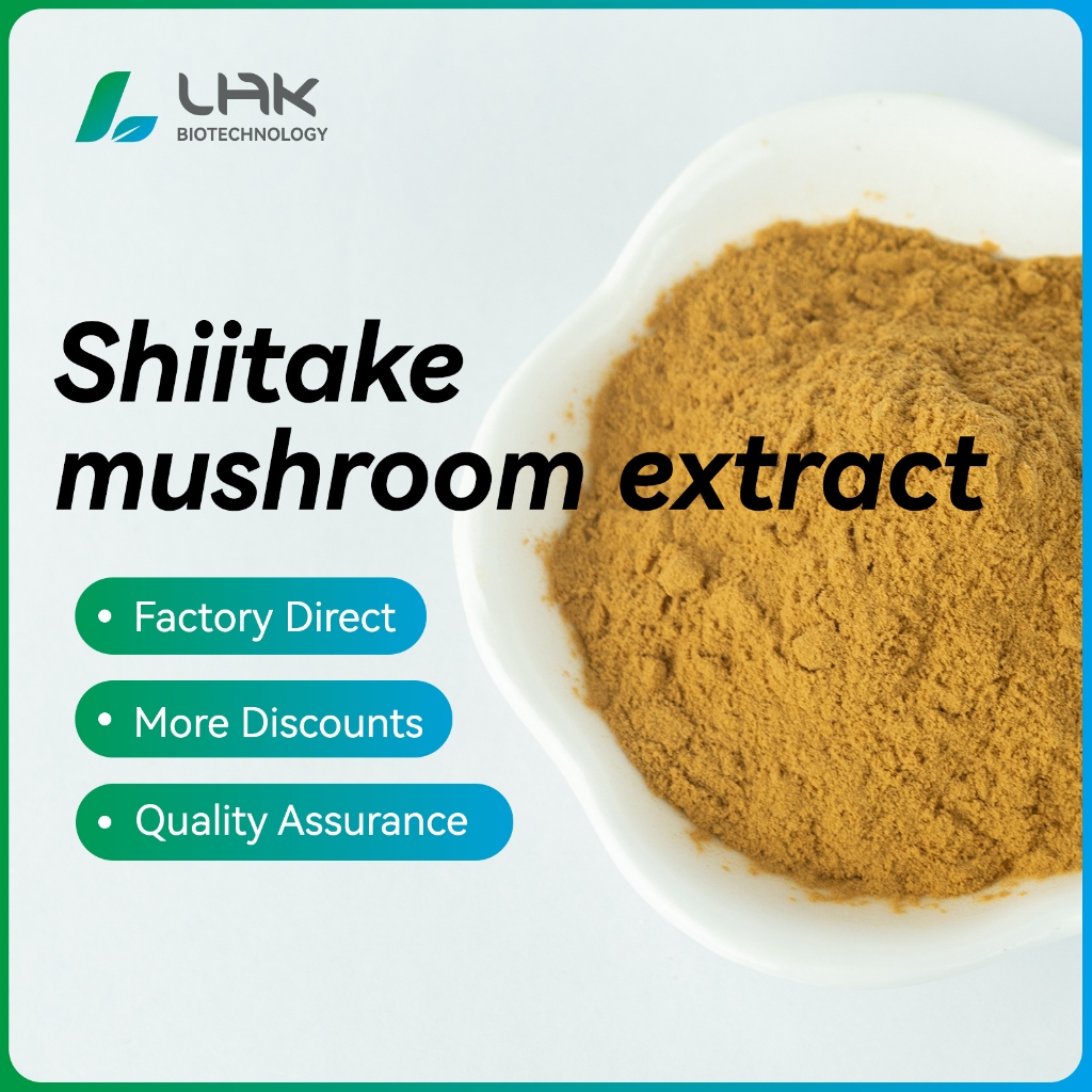 Factory supplies natural plant shiitake extract 10:1 shiitake powder ...
