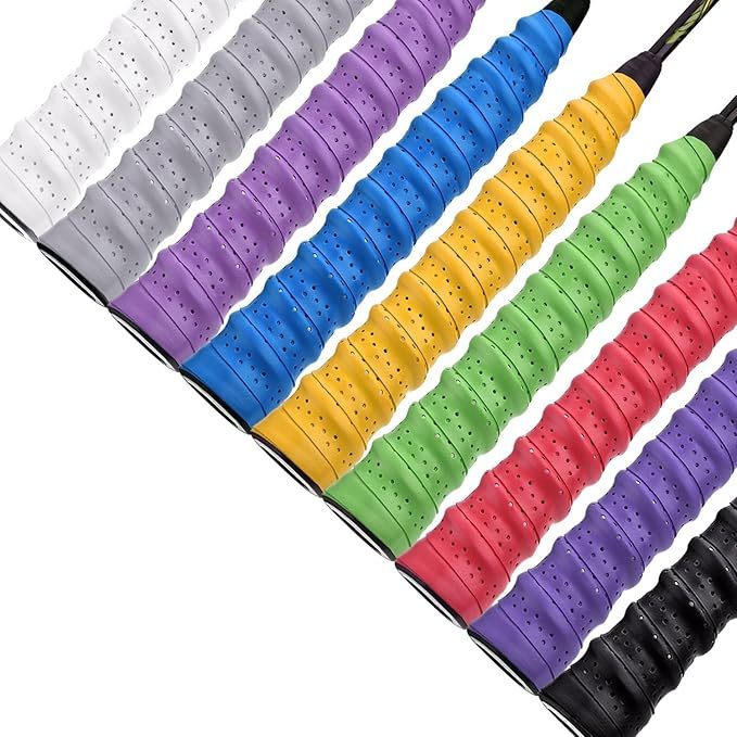 Comfortable Tennis/Badminton Racket Grips Colorful Tennis Racquet Grips ...