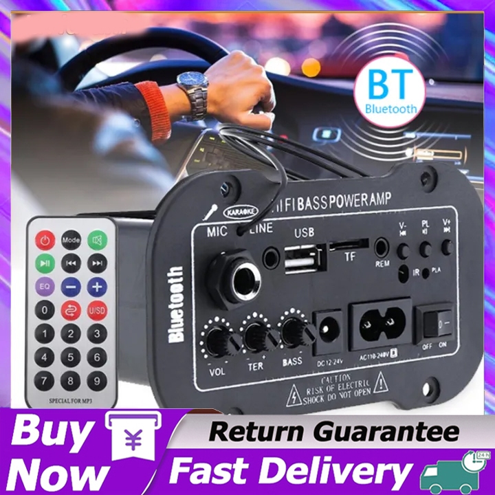 Bluetooth 5in HiFi Stereo USB Subwoofer Power Amplifier Audio Amp ...