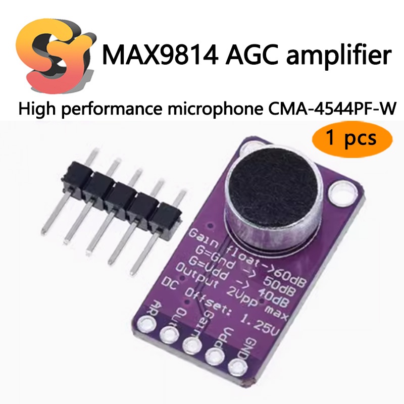 [Ready Stock Supply] 1pcs MAX9814 High Performance AGC Amplifier Module ...