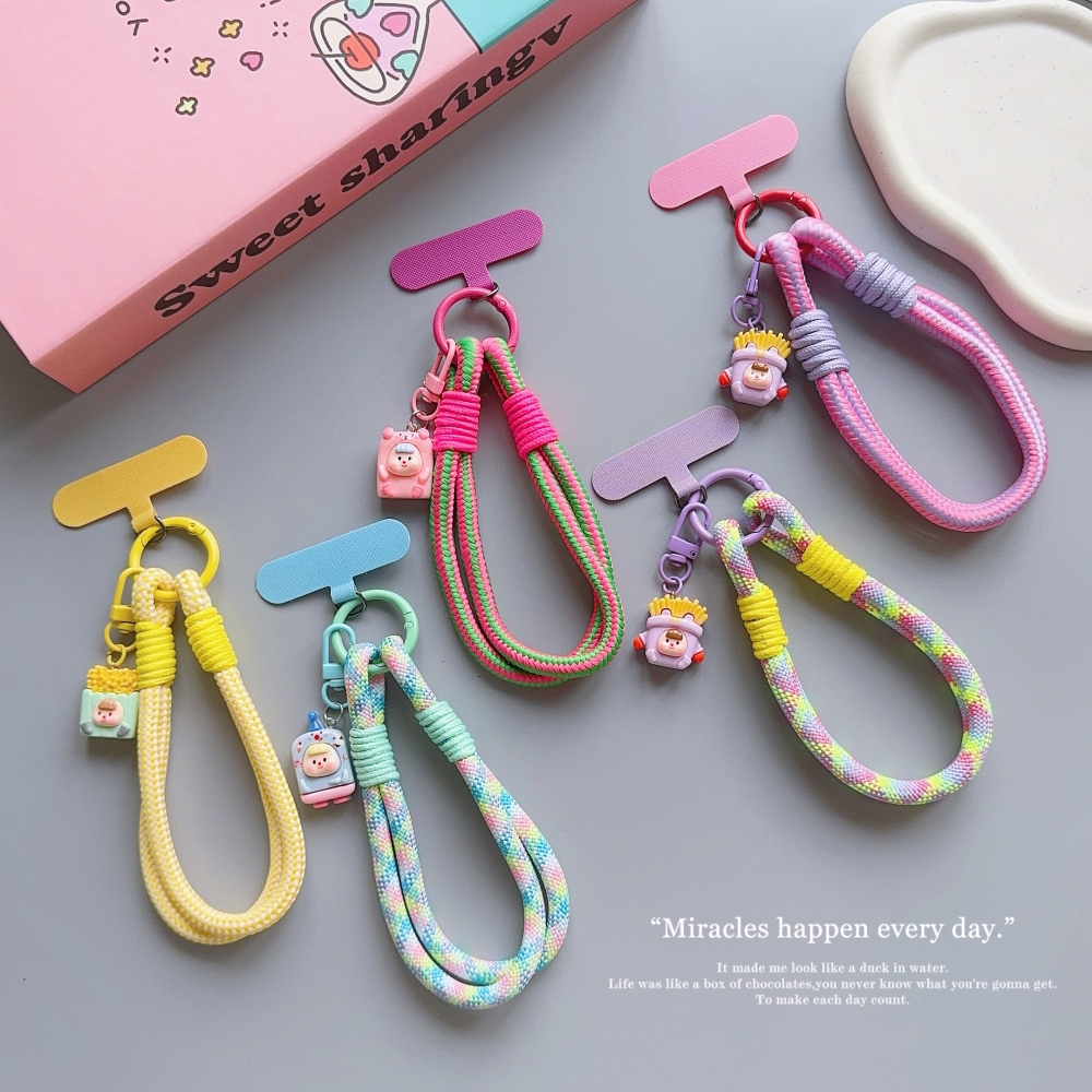 New style Kawaii Mobile Phone Straps Charm Girl Keychain Wrist