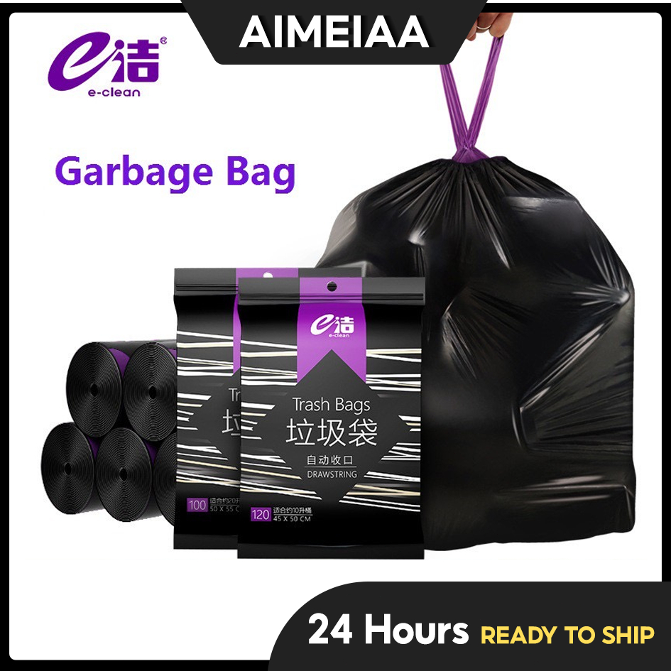 ️🇲🇾24h🤍[4 SIZES] Borong365 Drawstring Disposable Garbage Bag Strong ...