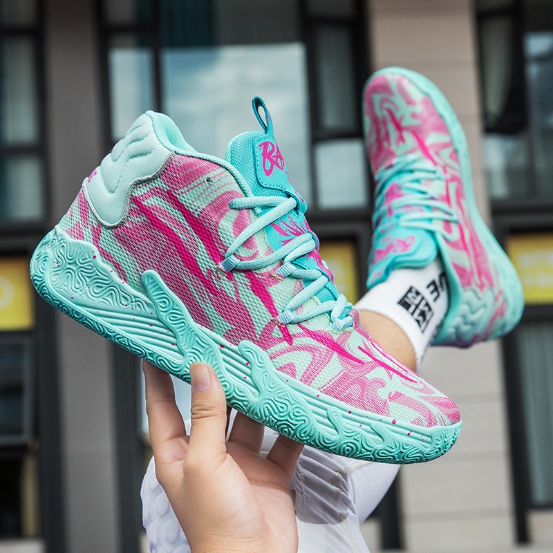 2024 New Basketball Shoes Men Breathable Comfortable Sneakers Training Sports Basketball Sneakers Women Shoes Free Shipping Shopee Malaysia