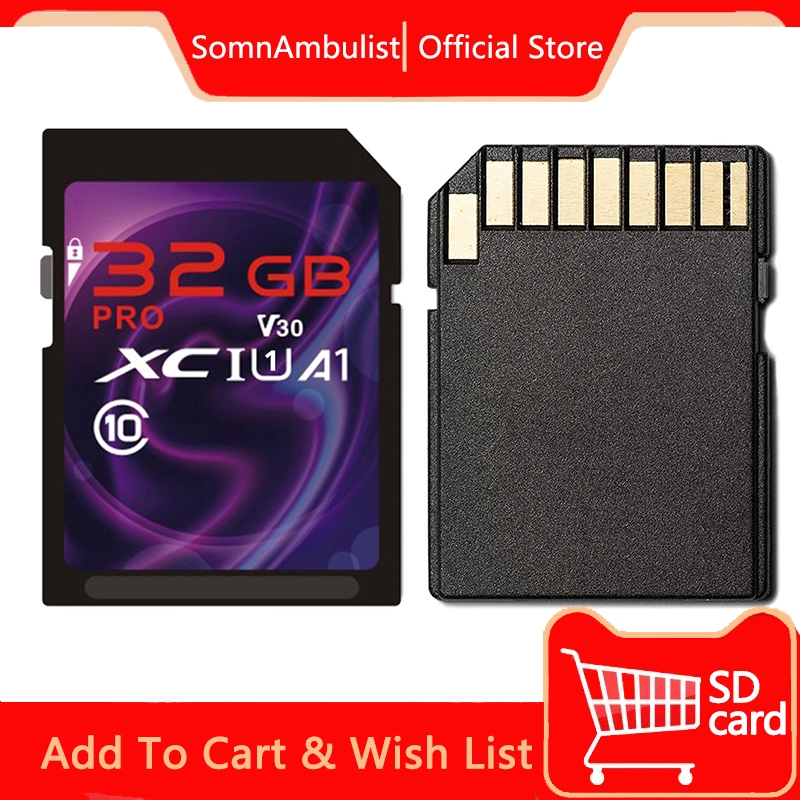 Camera SD Card 32GB 64GB Class 10 High Speed SLR SD Card 128GB Memory ...
