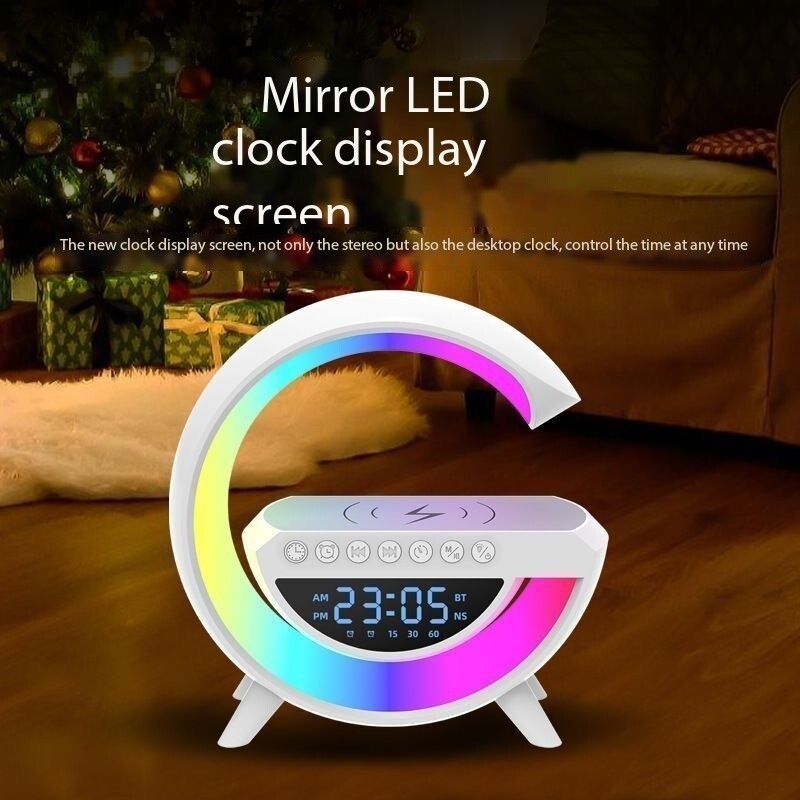Bt3401 15W Led Atmosphere Light Rgb Wireless Charger Bluetooth Speaker ...