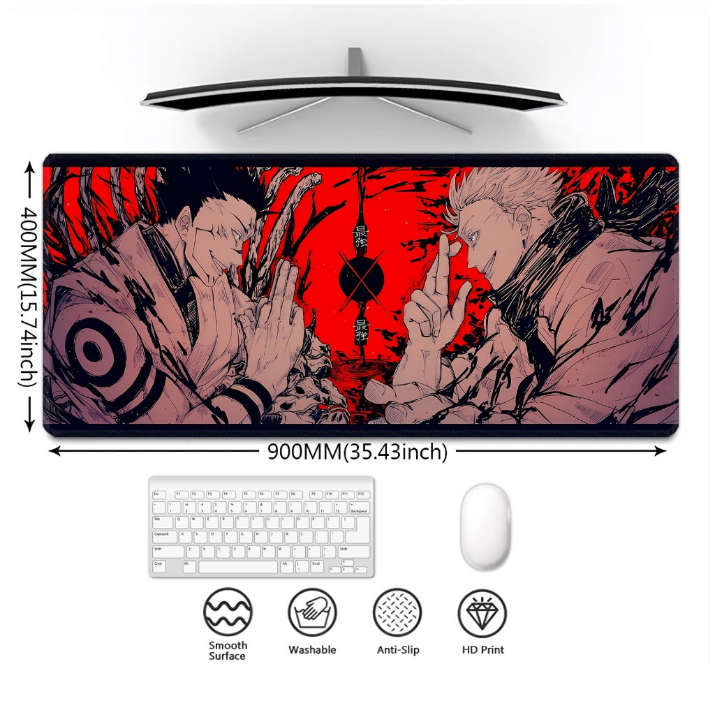 Mouse Pad Gaming Desk Mat Jujutsu Kaisen Strongest VS Strongest ...
