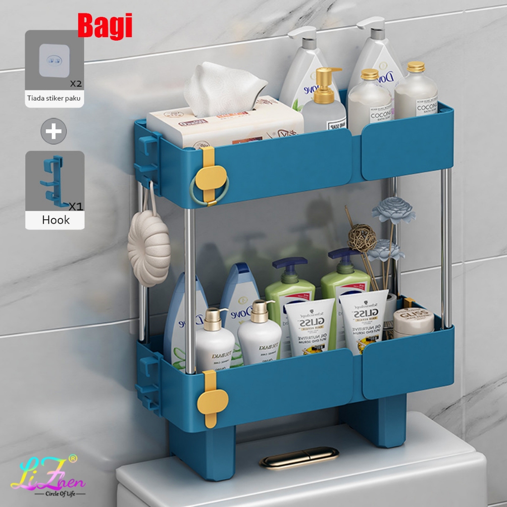 Delivery within 4H Ready Stock Toilet Rack Toilet Supplies Storage ...