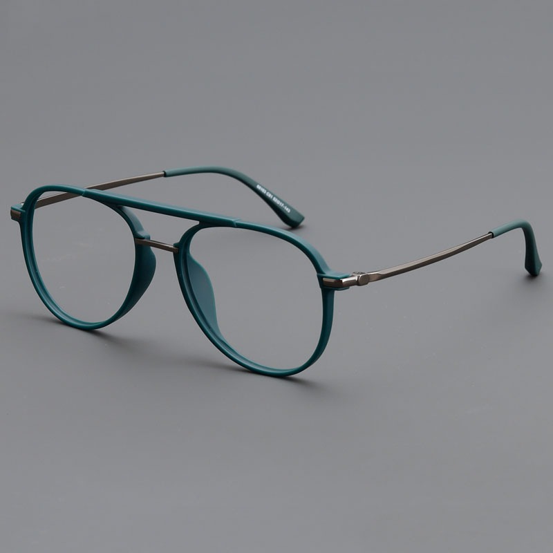 Ultralight TR Spectacle Frame Men Classic Aviator Double Beam Pilot ...
