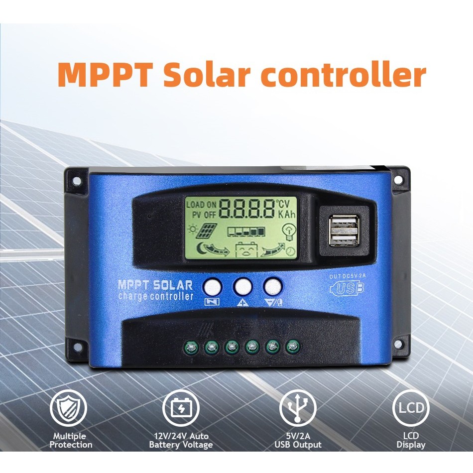 SOLAR LADEREGLER SOLARREGLER MPPT Solar Panel Controller Regulator 12V