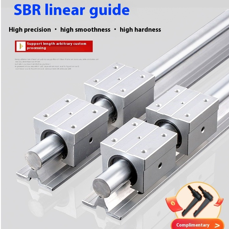 Sbr Guide Rail Slide Rail Aluminum Support Chrome-Plated Optical Shaft ...