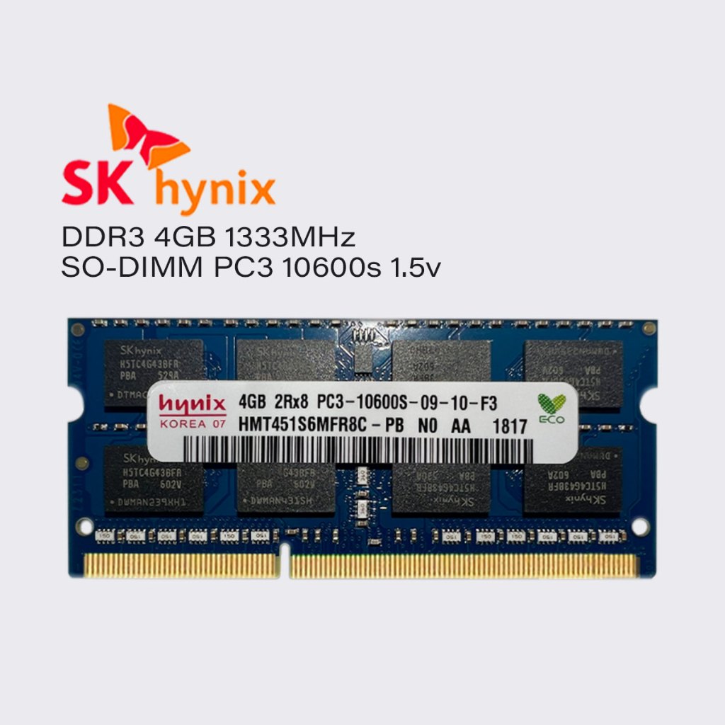 sk hynix 8gb 4gb 1333mhz ddr3 ram laptop sodimm memory pc3