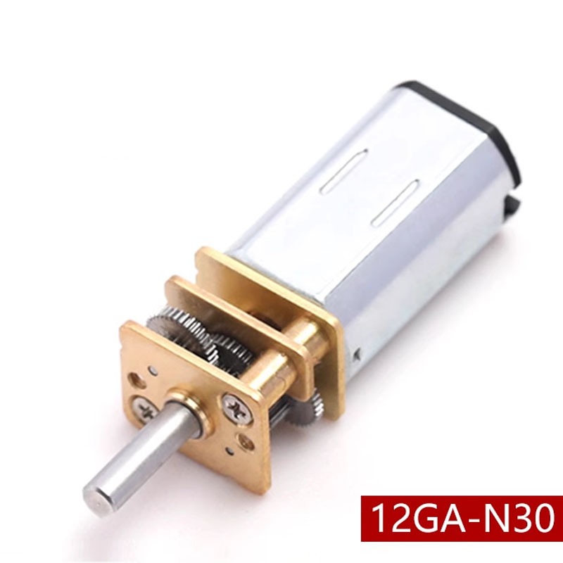12ga-n30 Mini Gearbox Motor 3V6V12V Metal Gear Low Speed Adjustable ...