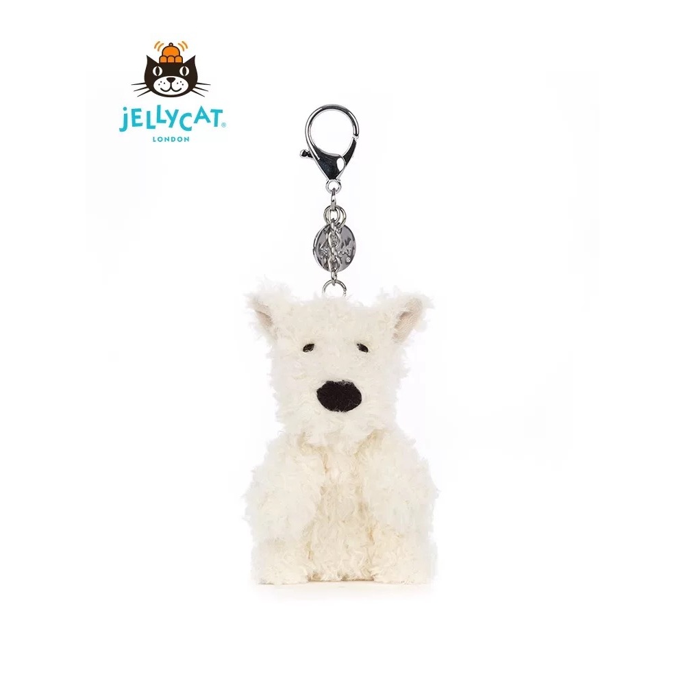 Jellycat Munro Scottie Dog Bag Charm, 4 inches - Dogs and Puppies Plush Keychain - Great Gift Idea main image 0