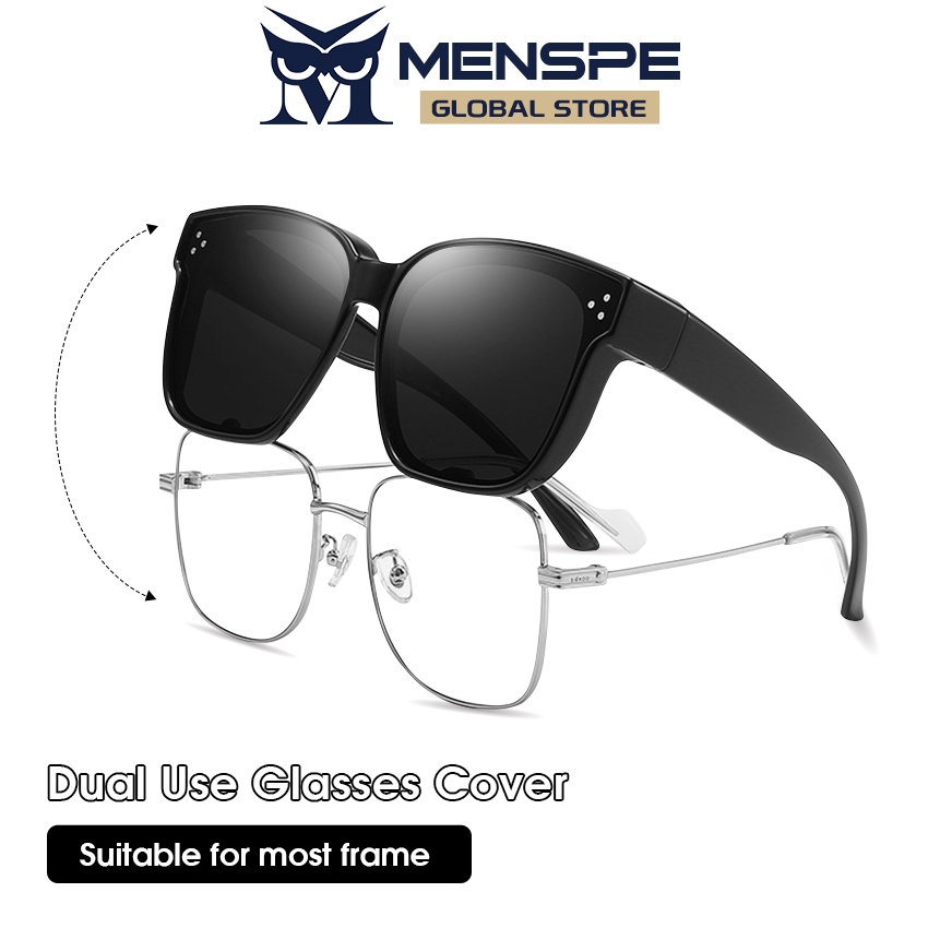 MENSPE Men Sunglasses Polarized Myopia Glasses Cover Men Shades fashion ...
