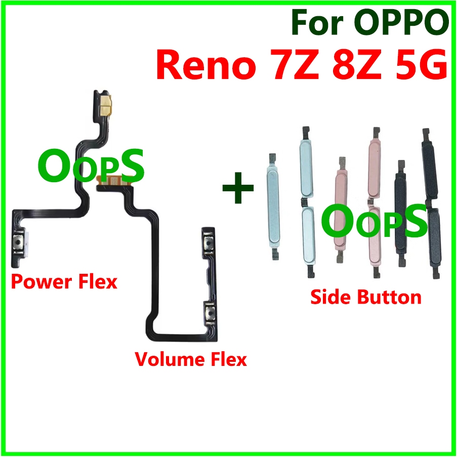 Power on off volume button flex For OPPO Reno 7Z 8Z 5G CPH2343 Phone ...
