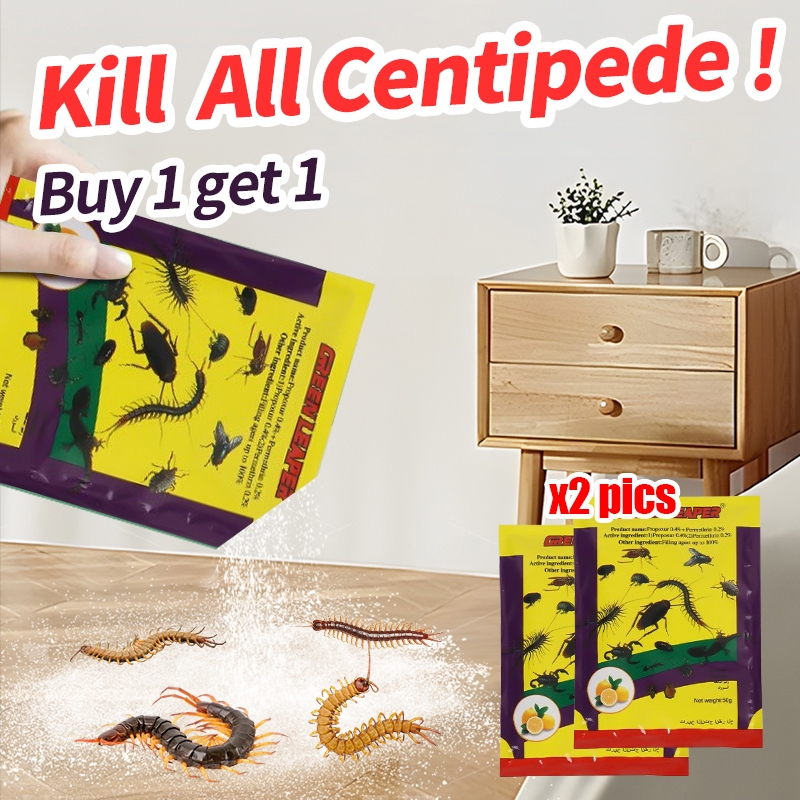 [Buy1 get 1] Centipede Baiting Powder Centipede killer power | Shopee ...
