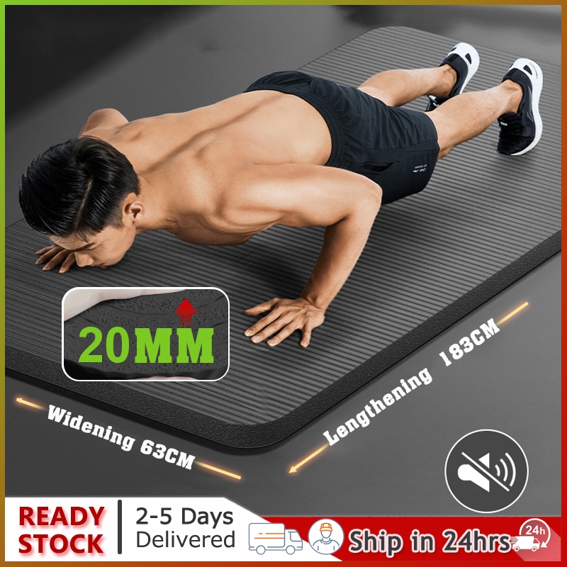 10mm Extra Thick Yoga Mat high Density Authentic Anti-tear Exercise Mat ...