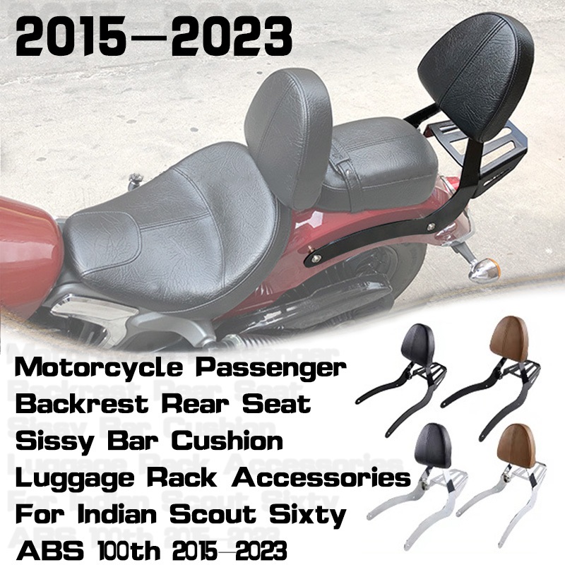 Rear Passenger Foot Pegs For Indian Scout 2015-2023 & Scout Sixty 2016-2023 - Gray