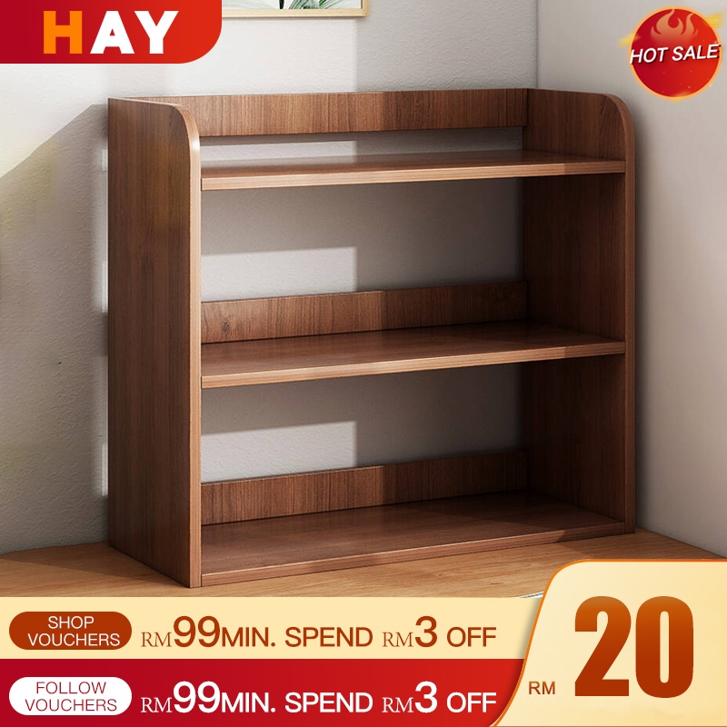 Book Rack Rak Buku Murah Desk Organizer Storage Rack Bookshelf Desktop ...