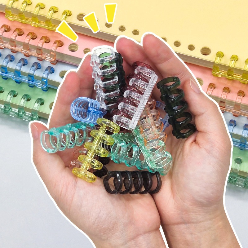5 Holes Loose-Leaf Binding Ring A4 Plastic Loose Leaf Clip Ring ...