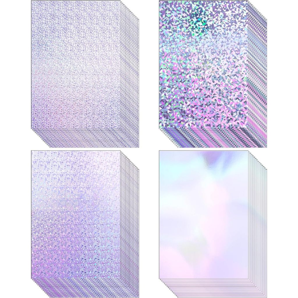 24 Sheets Metallic Holographic Card Stock 4 Style Shiny Iridescent Mirror  Paper Sheets 8.4 x 11'' 250 GSM Thick Foil Metallic Cardstock for Crafts,  Card Making, Party Decoration | Shopee Malaysia