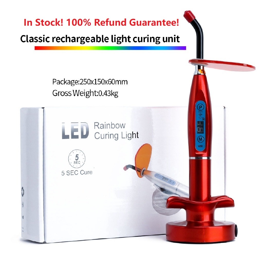 In Stock SHM Dental Wireless Cordless LED Cure Curing Light Tool EU ...