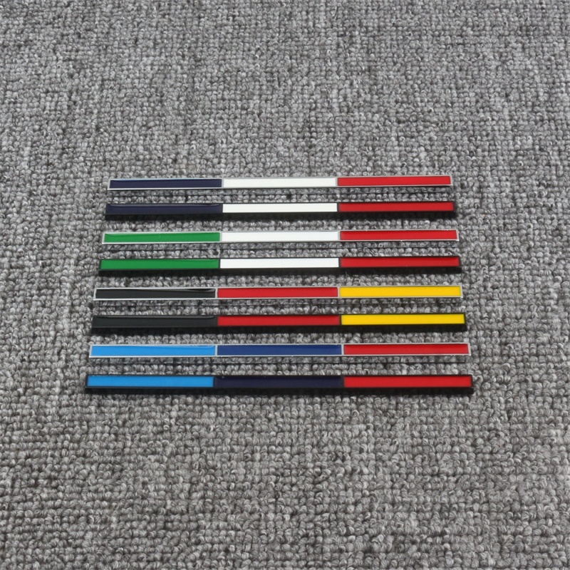 Metal National Flag Decorative Stickers Italy France German Sports ...