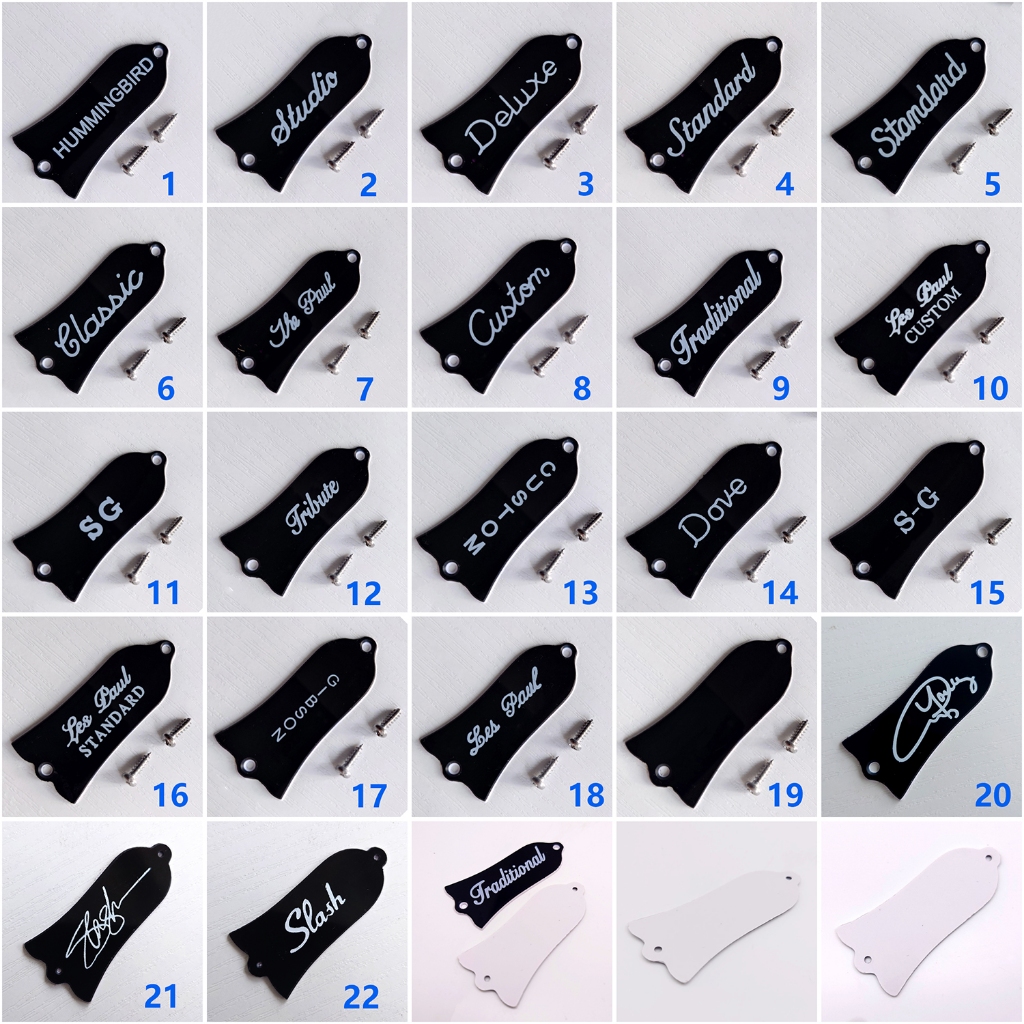 20pcs KAISH Stainless Steel Truss Rod Cover Screws – #2 & #3 X 1/4” (6.35mm) For Les Paul LP/SG Guitars