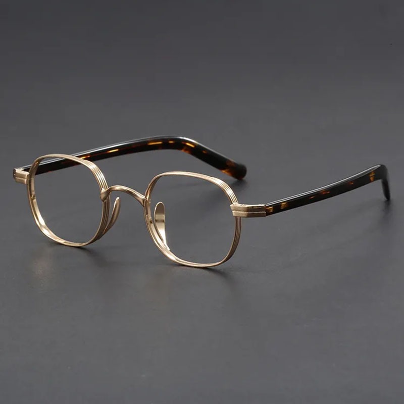 Vintage Metal TR90 Glasses Frame Men Fashion Retro Square Spectacle ...