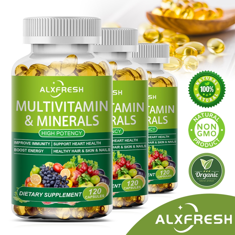 Multivitamin Capsules for Brain, Heart, Skin, Eye, Bone and Muscle ...