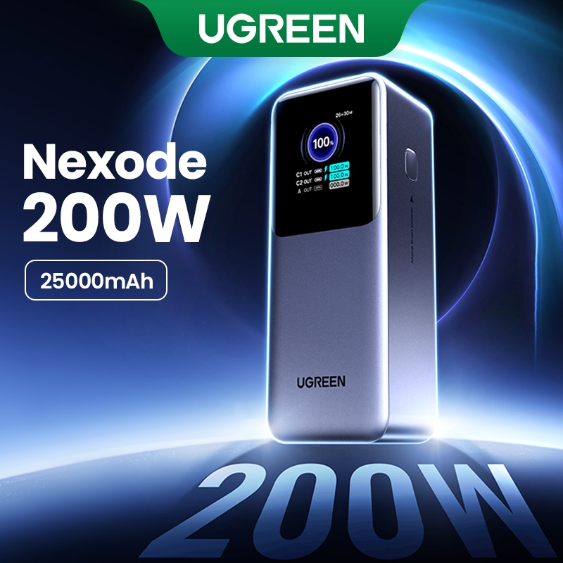 UGREEN 200W 25000mAh Laptop Power Bank 130W 20000mAh Super Fast ...