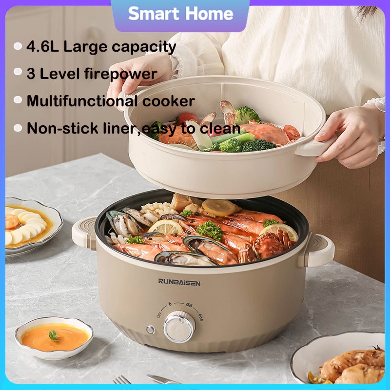 5L Large Capacity Multifunctional Electric Cooker Non-Stick Multi ...