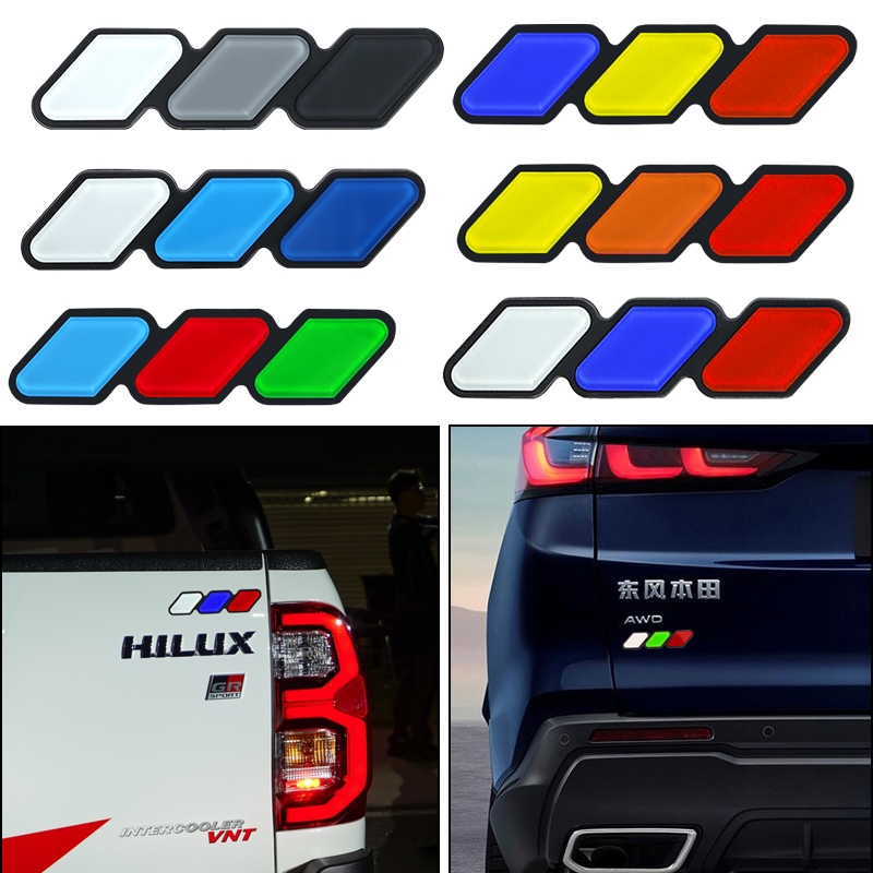 Tri-color 3 Body decoration stickers For Perodua Toyota 4Runner Rav4 ...