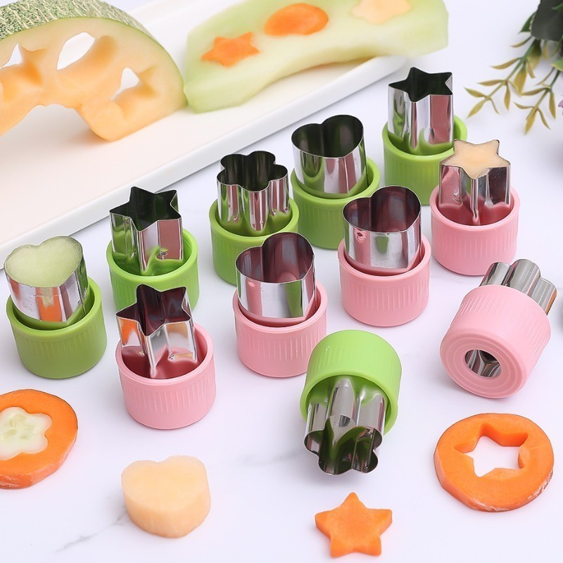 1pcs Mini Star Heart Flower Shaped Fruit Vegetable Cutter
