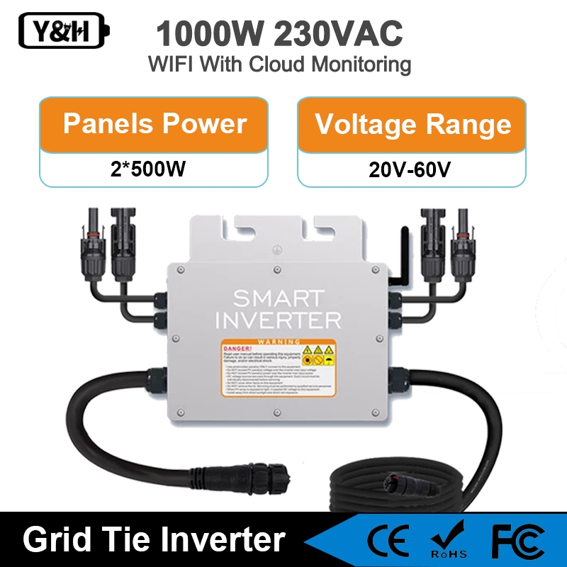 Y&H 1000W Grid Tie Micro Inverter with WIFI Communication Waterproof ...
