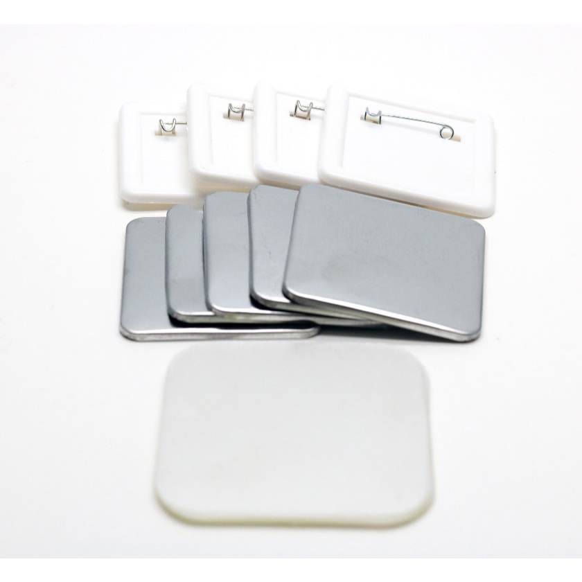 Ready Stock 100pcs Square 50*50mm 32*32mm Square shape button badge ...