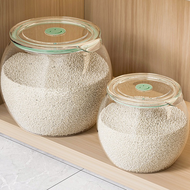 Transparent Transparent Large-Capacity Rice Bucket Kitchen Food Grade ...