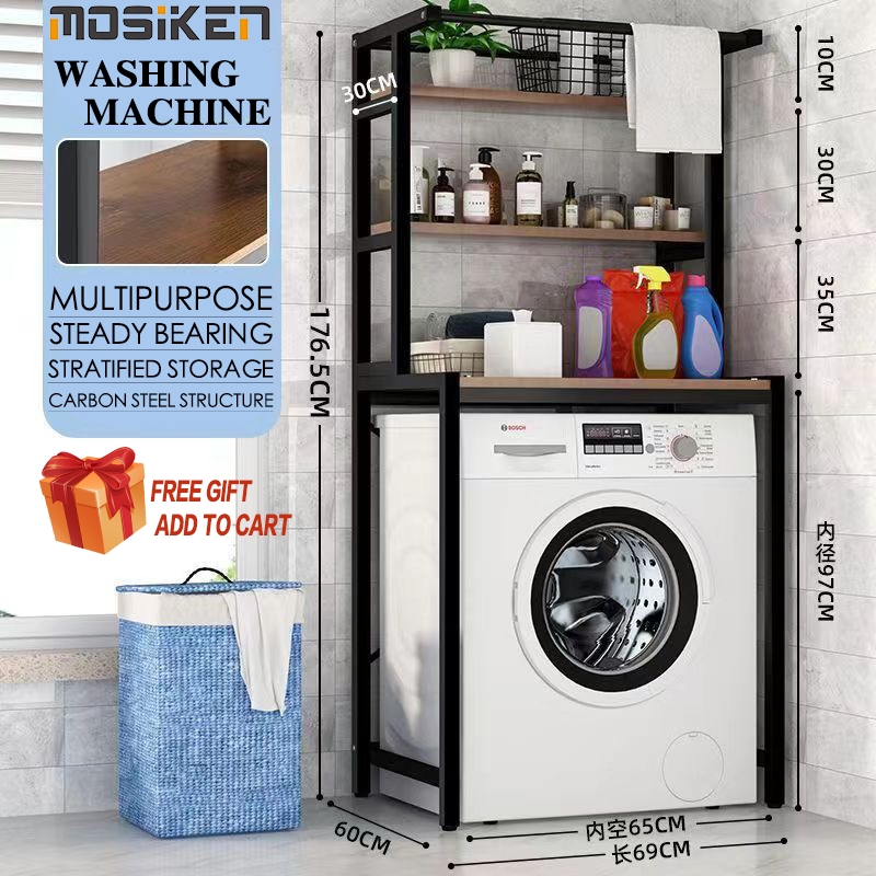 Washing Machine Rack Drum Clamshell 3Tier Storage Rack/Rak Mesin Basuh ...
