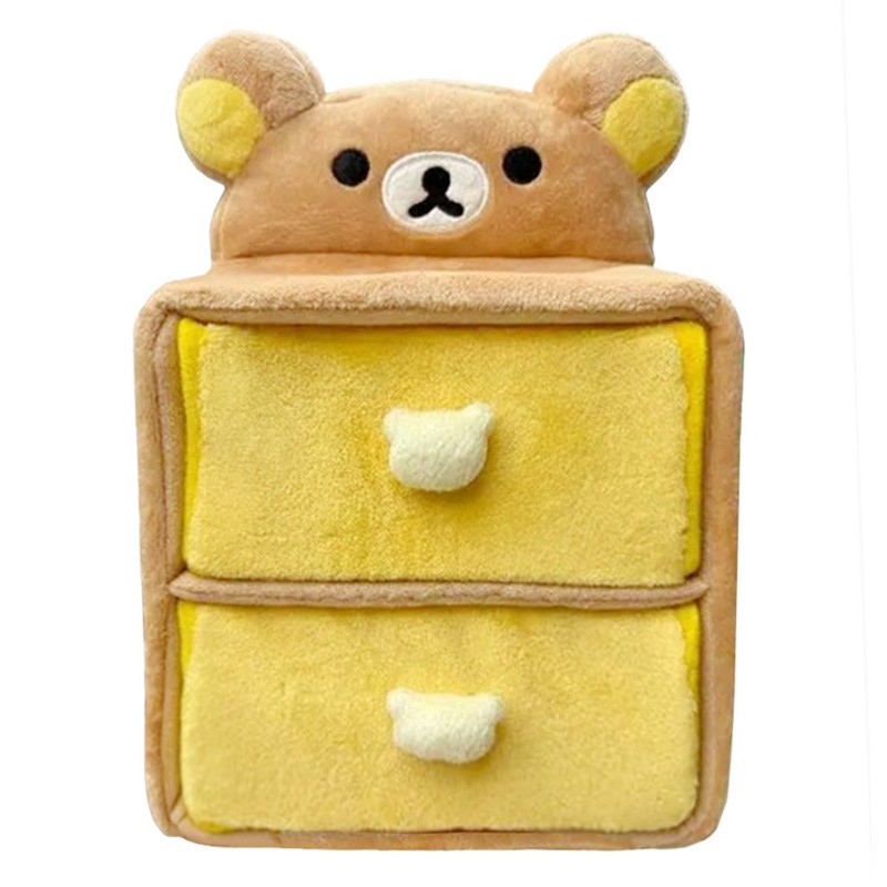 Rilakkuma Plush Storage Box Cute Desktop Small Drawer Mini Cabinet ...