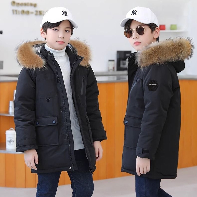 Kids jacket with fur hood best sale