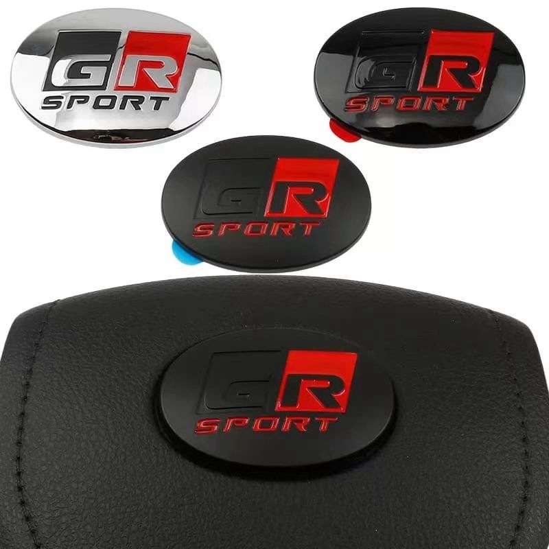 Suitable for Toyota Modified Car Stickers Steering Wheel Logo GR Body ...
