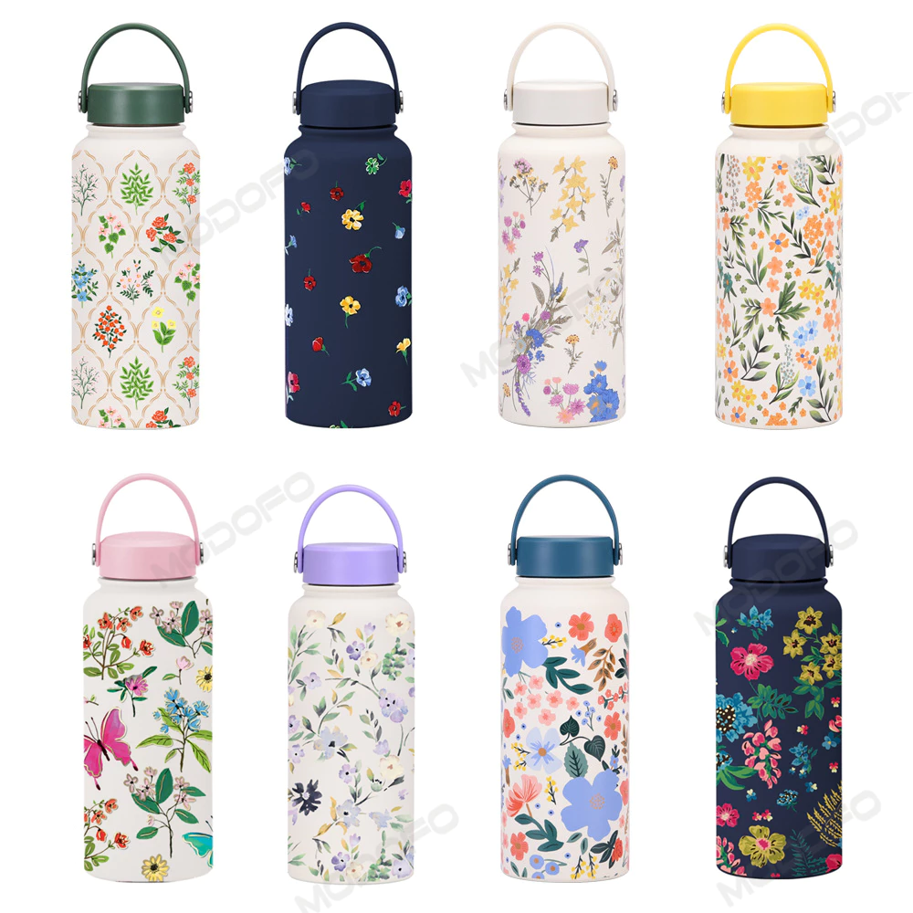 Flowers Thermos Bottle