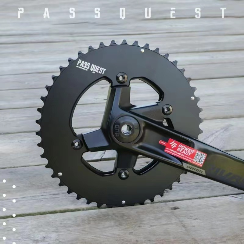 PASS QUEST Chainring 2x for Sram RIVAL 107BCD Chain ring AERO Road bike ...