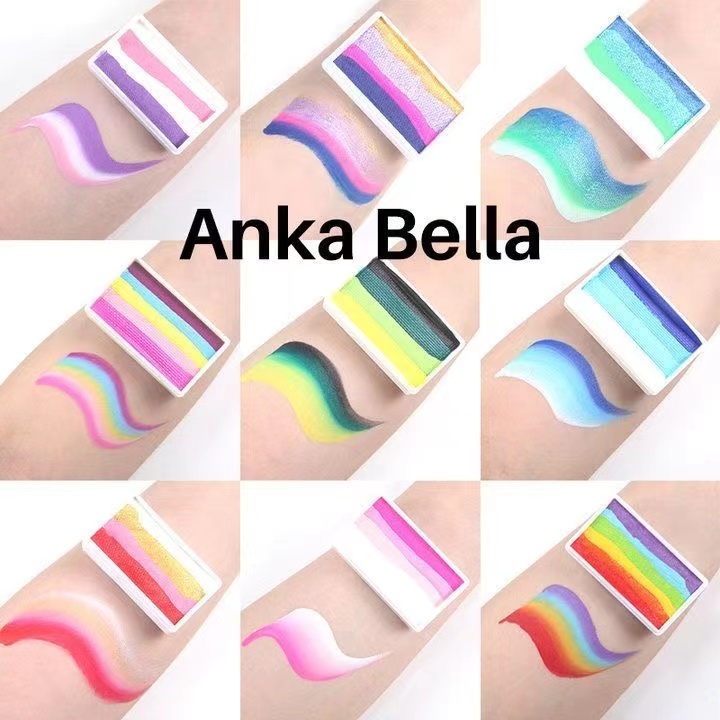 [Party Stage Makeup] Anka bella 30g Rainbow Strip Palette Children's