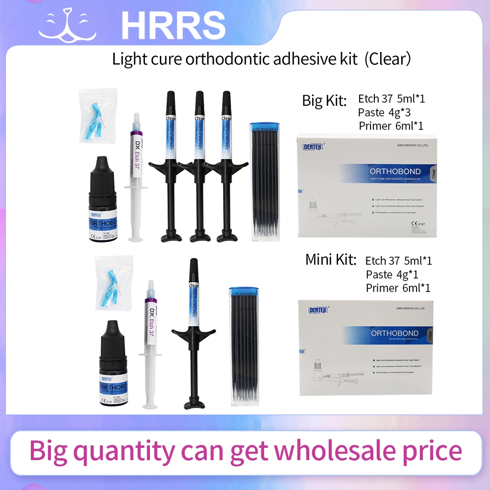 1Box Light Cure Orthodontic Adhesive Kit (Clear) Big Kit/Mini Kit ...