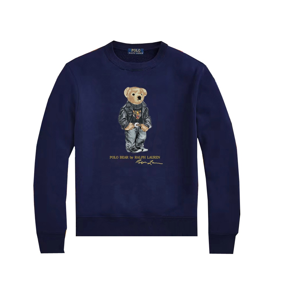 2024 Autumn Winter New RL Men Polo Bear Hoodie Long Sleeves Round Neck 100 Cotton Male Swearshirt Shopee Malaysia