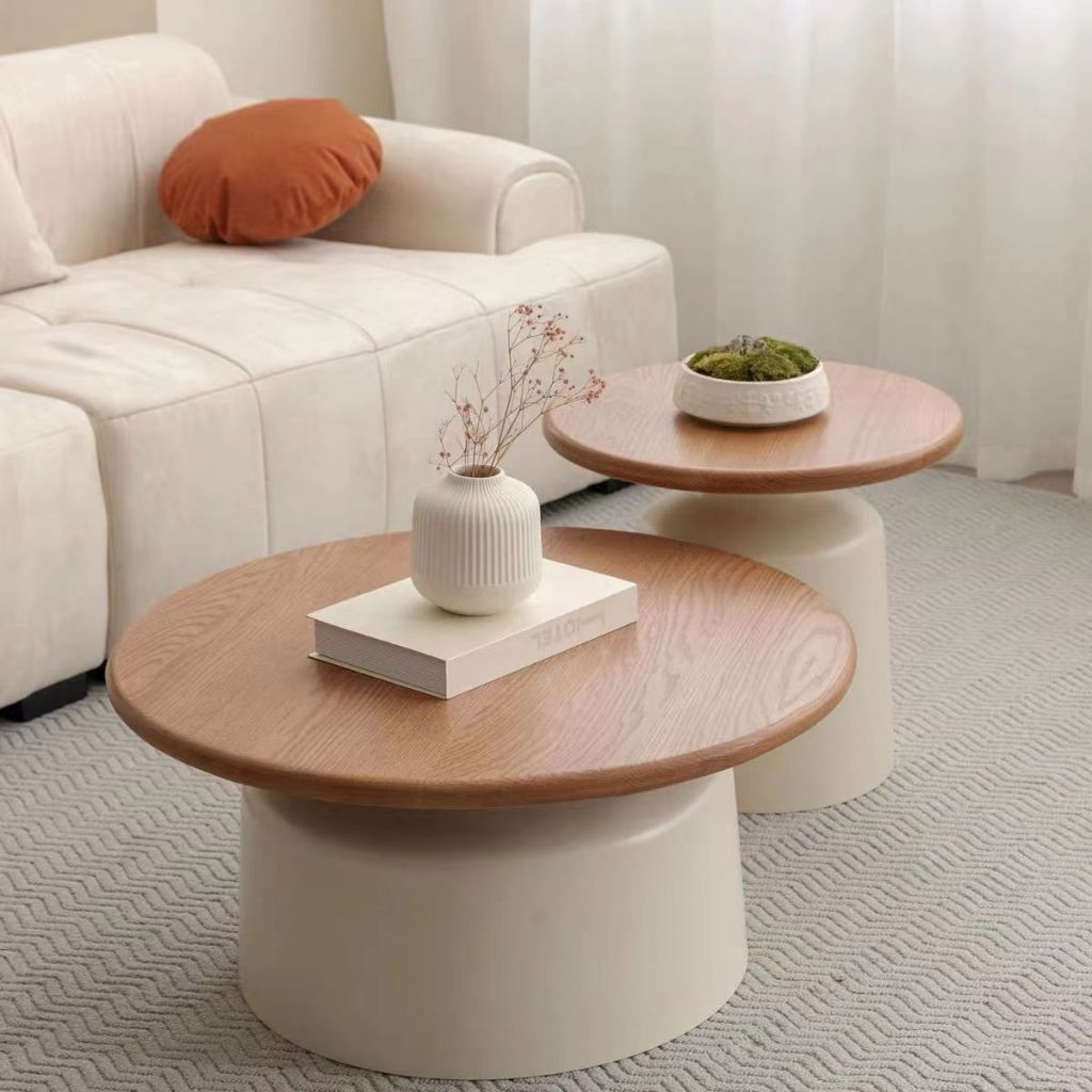 Cream Style Apartment Coffee Table Living Room Household Small ...